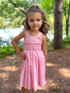 The hand smocked IMA dress - PINK