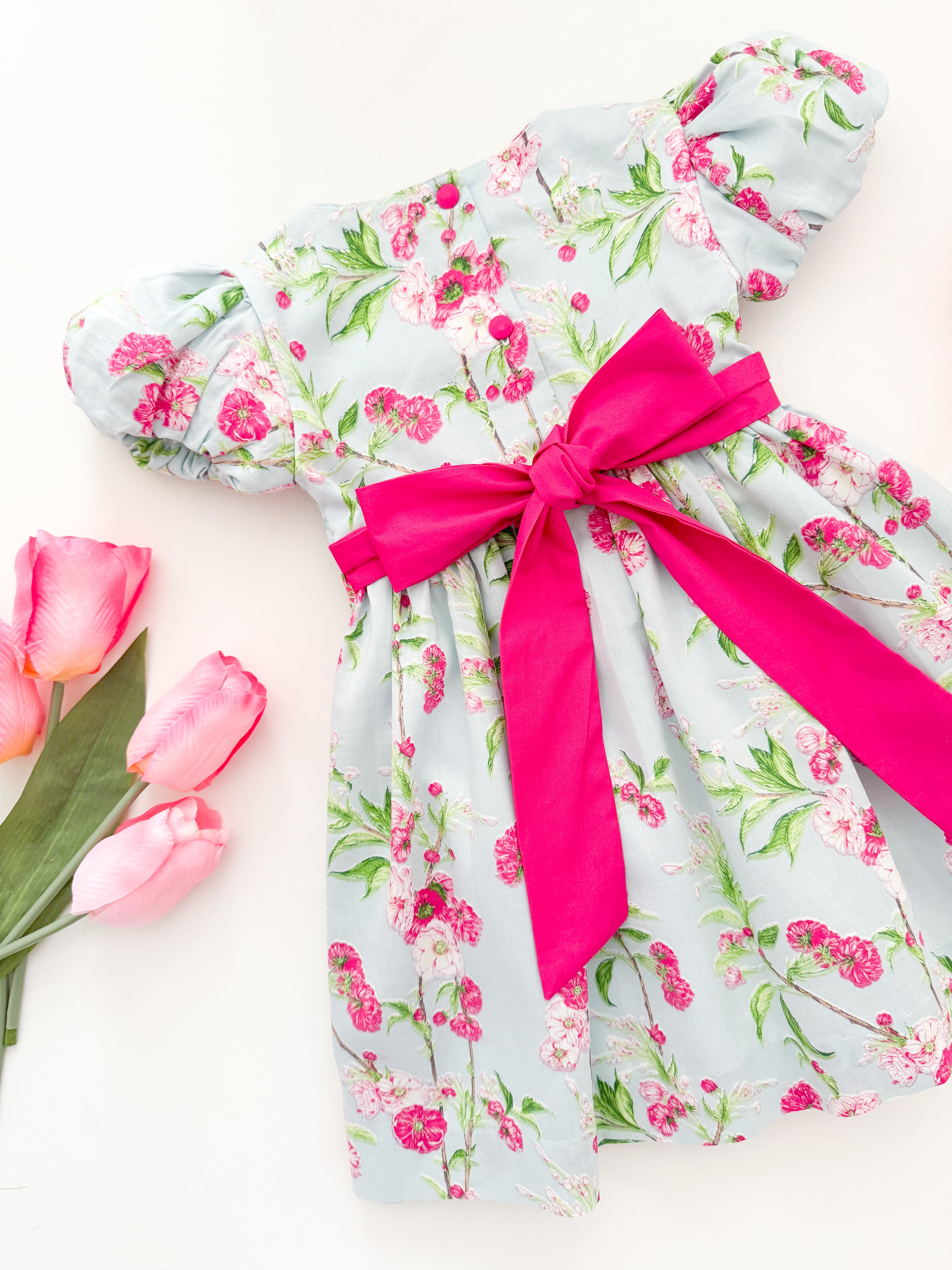 The hand smocked BELLA dress - Floral