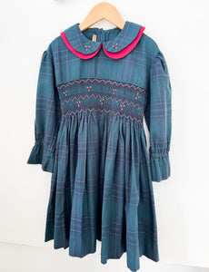 *SECONDS SALE* The hand smocked ELENA dress - GREEN