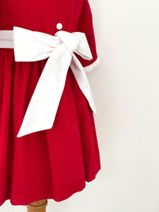 ** SECONDS SALE** The hand smocked CHLOE dress - Red