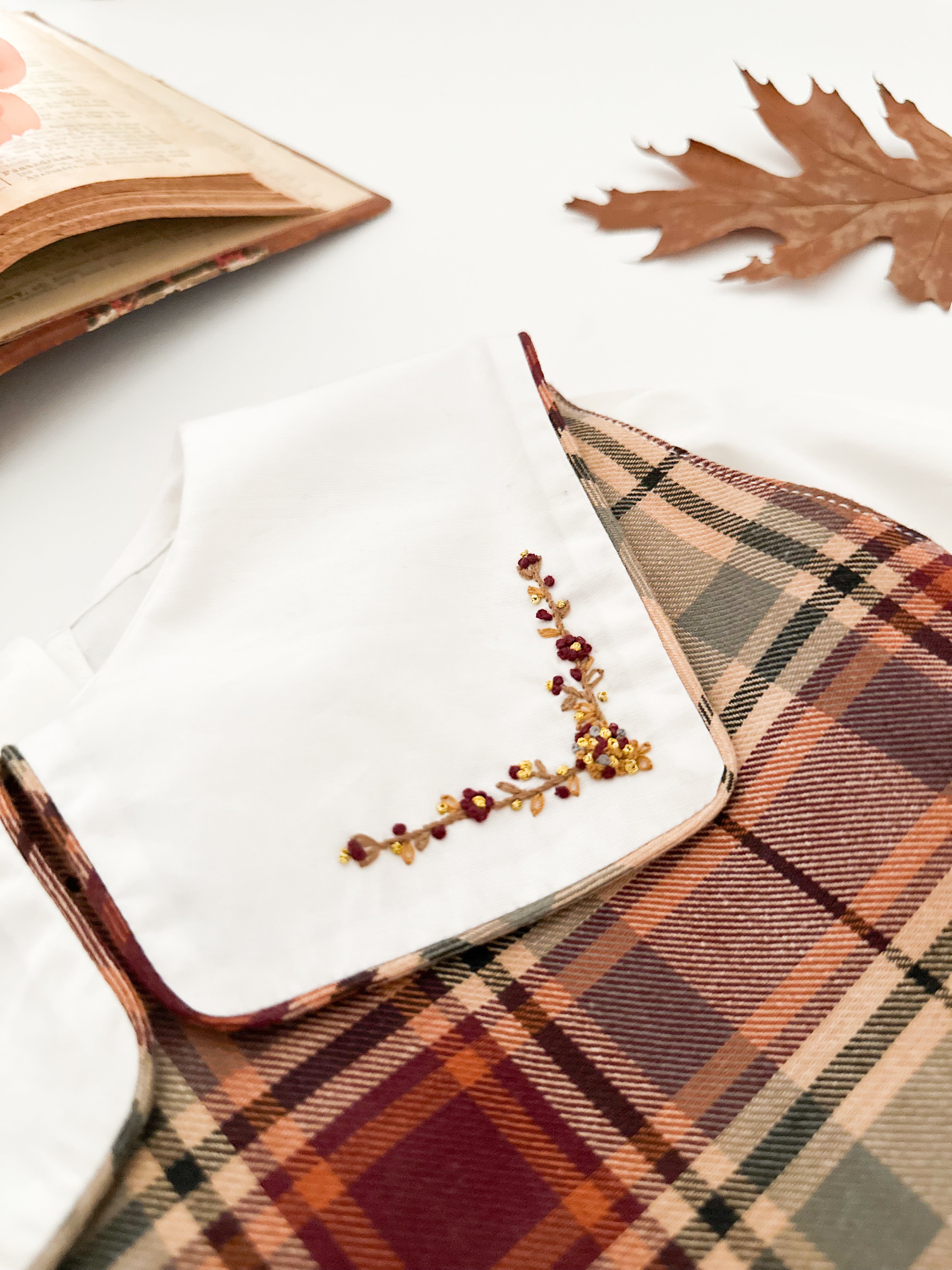 The hand smocked JACINTHE set - Plaid Brown