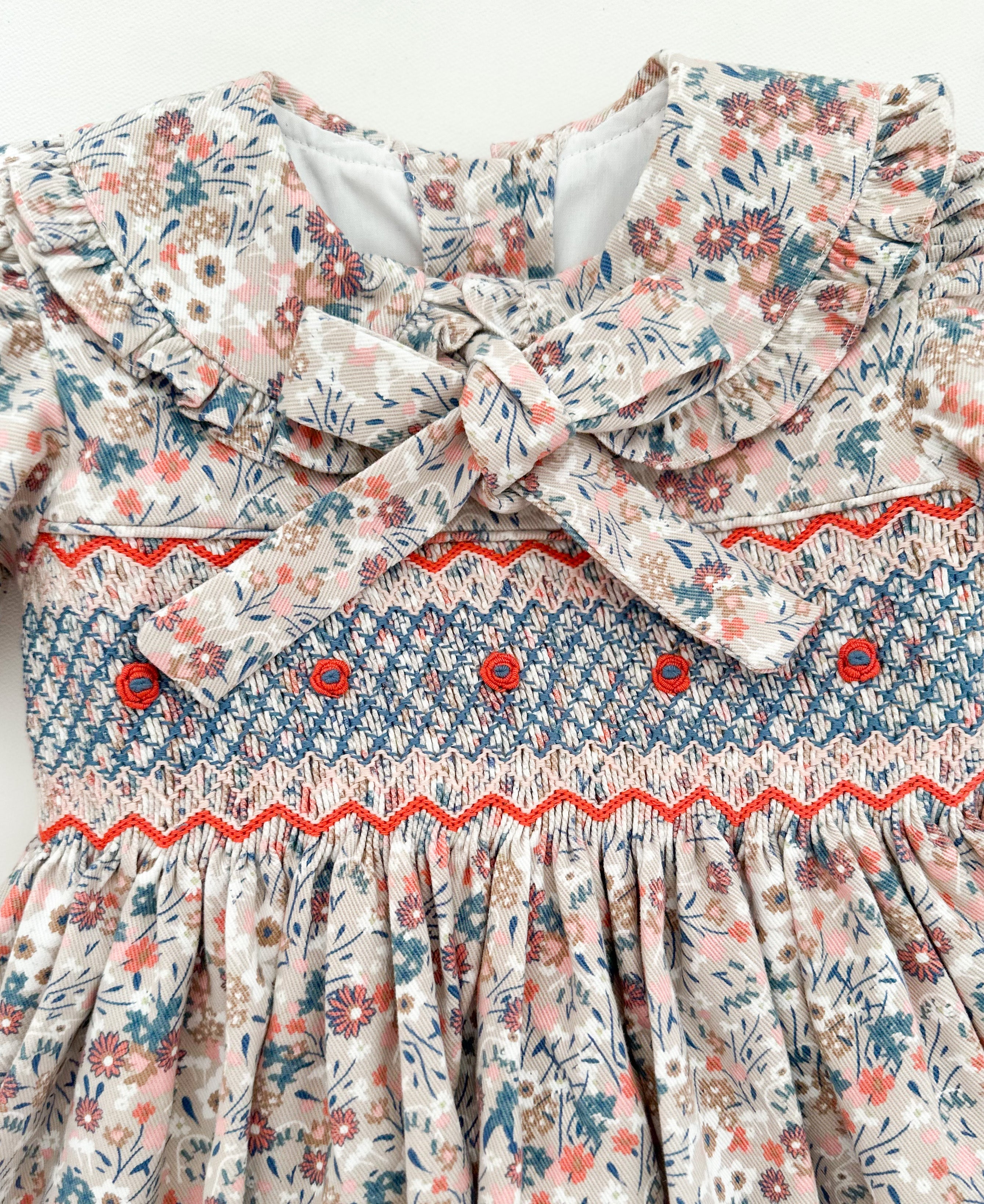 ** SECONDS SALE ** The hand smocked GABRIELLA dress - Floral