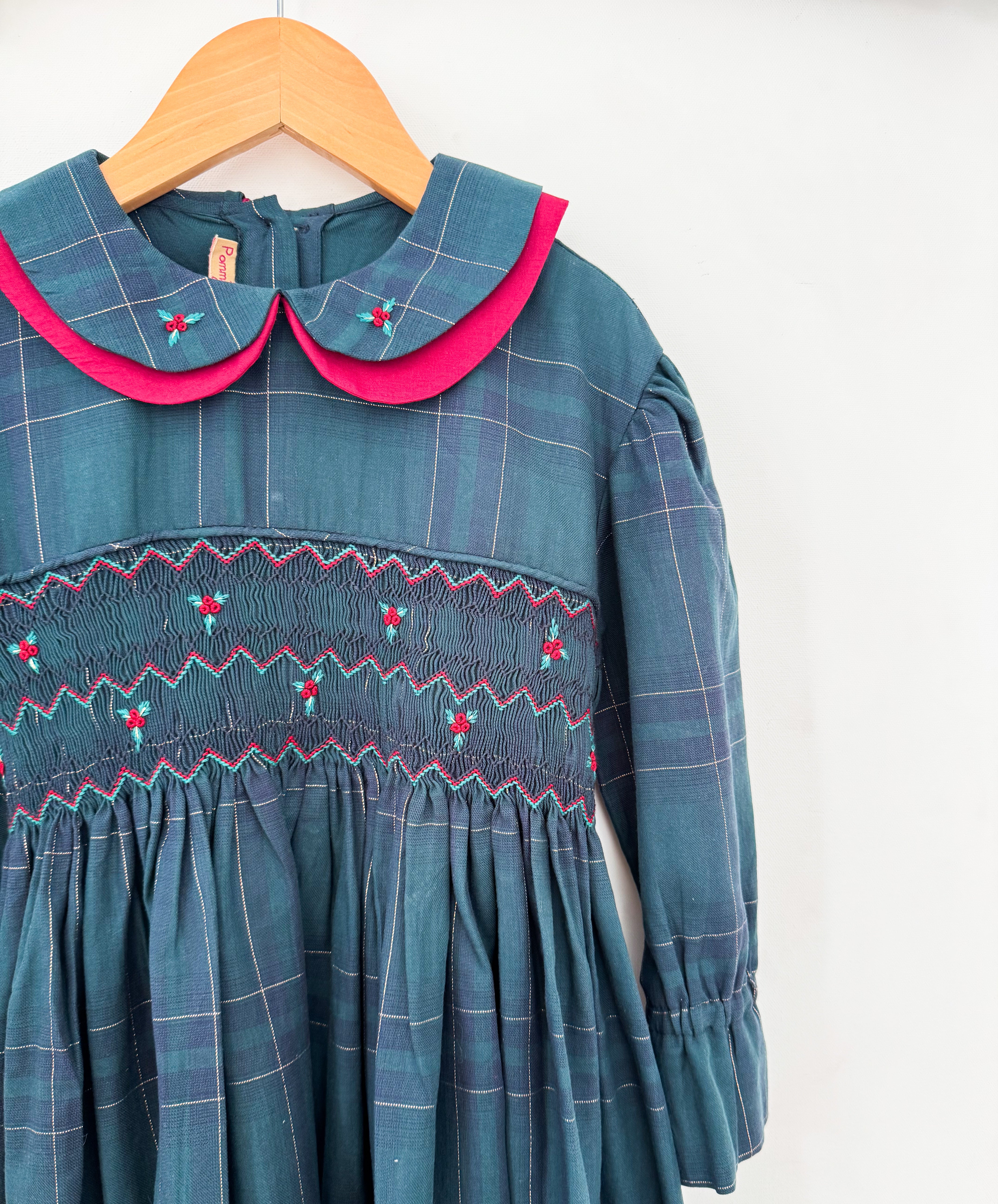 *SECONDS SALE* The hand smocked ELENA dress - GREEN