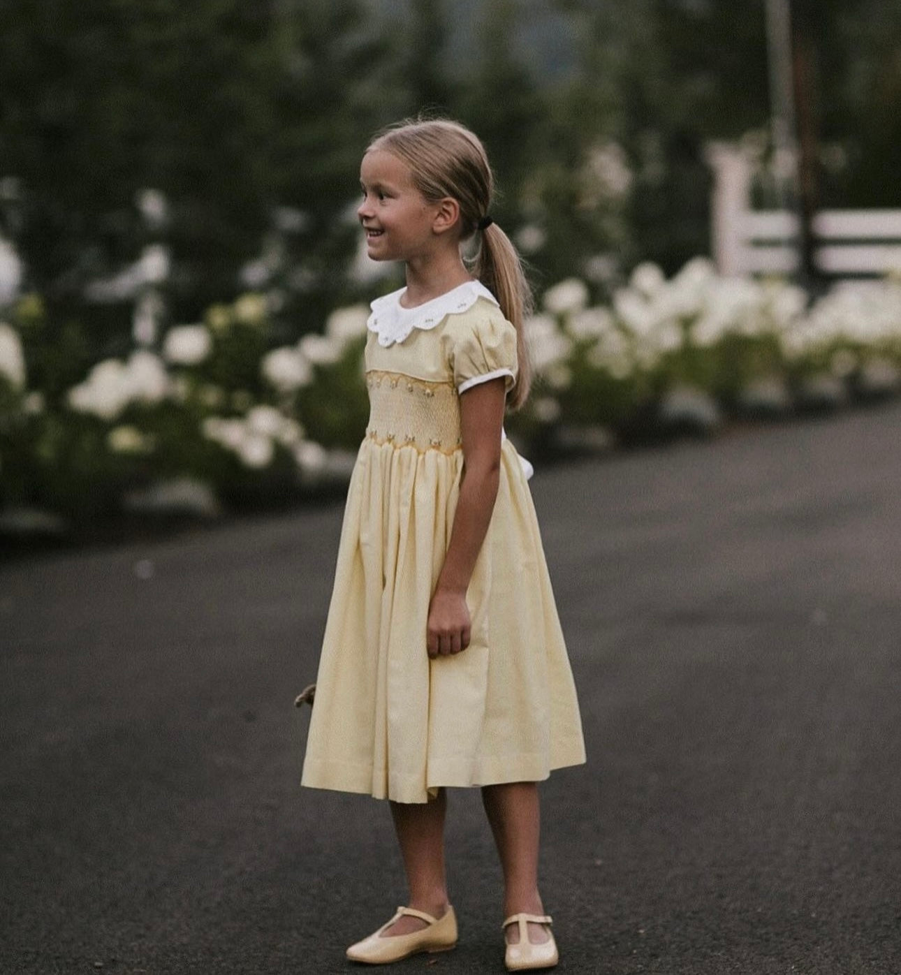 The hand smocked GRACE dress - in yellow