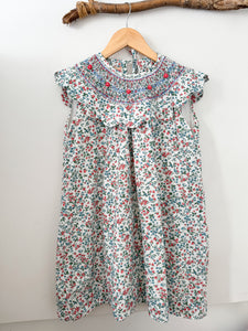 ** SECONDS SALE ** The hand smocked CLARA dress - Green floral