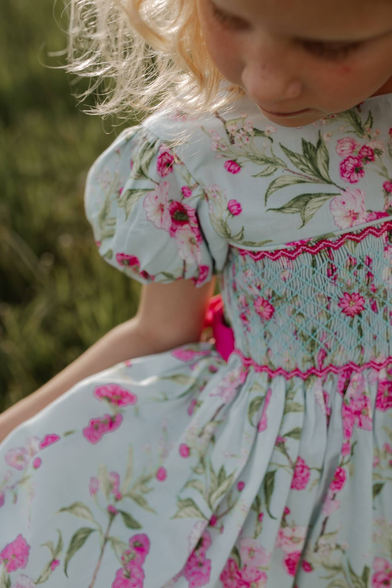 The hand smocked BELLA dress - Floral