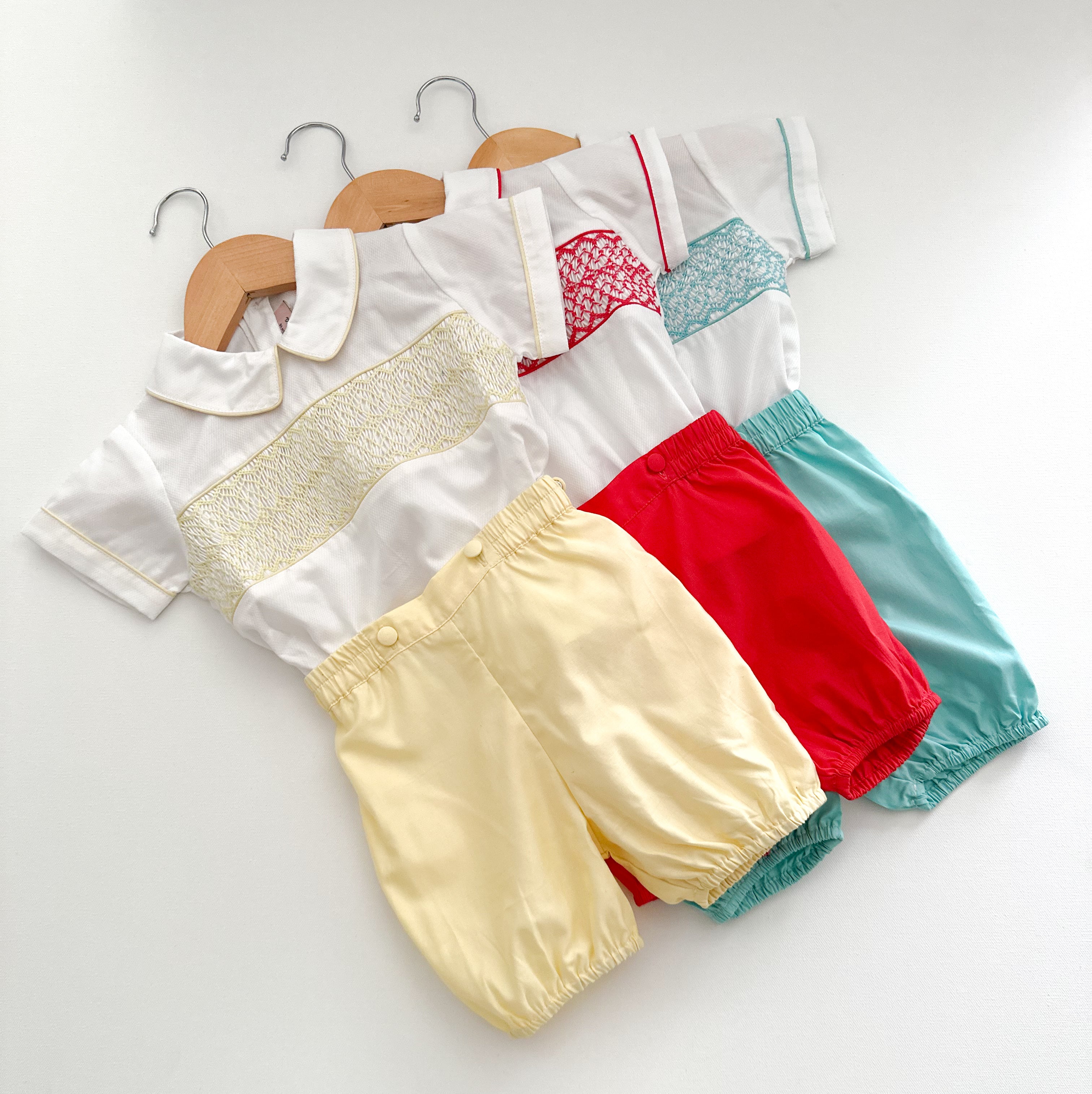 * PREORDER * The hand smocked ADAM set - Mint