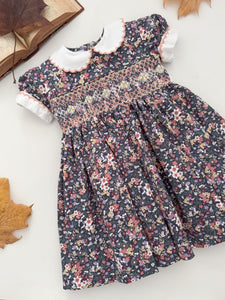 The hand smocked ASTRID dress - Floral