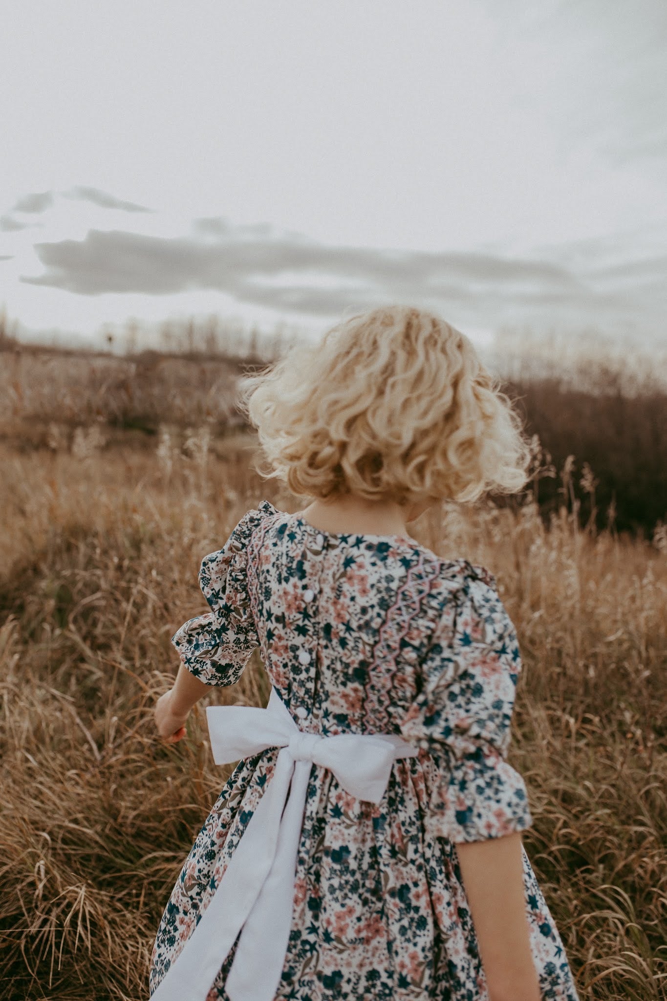 The hand smocked JANE dress - Floral