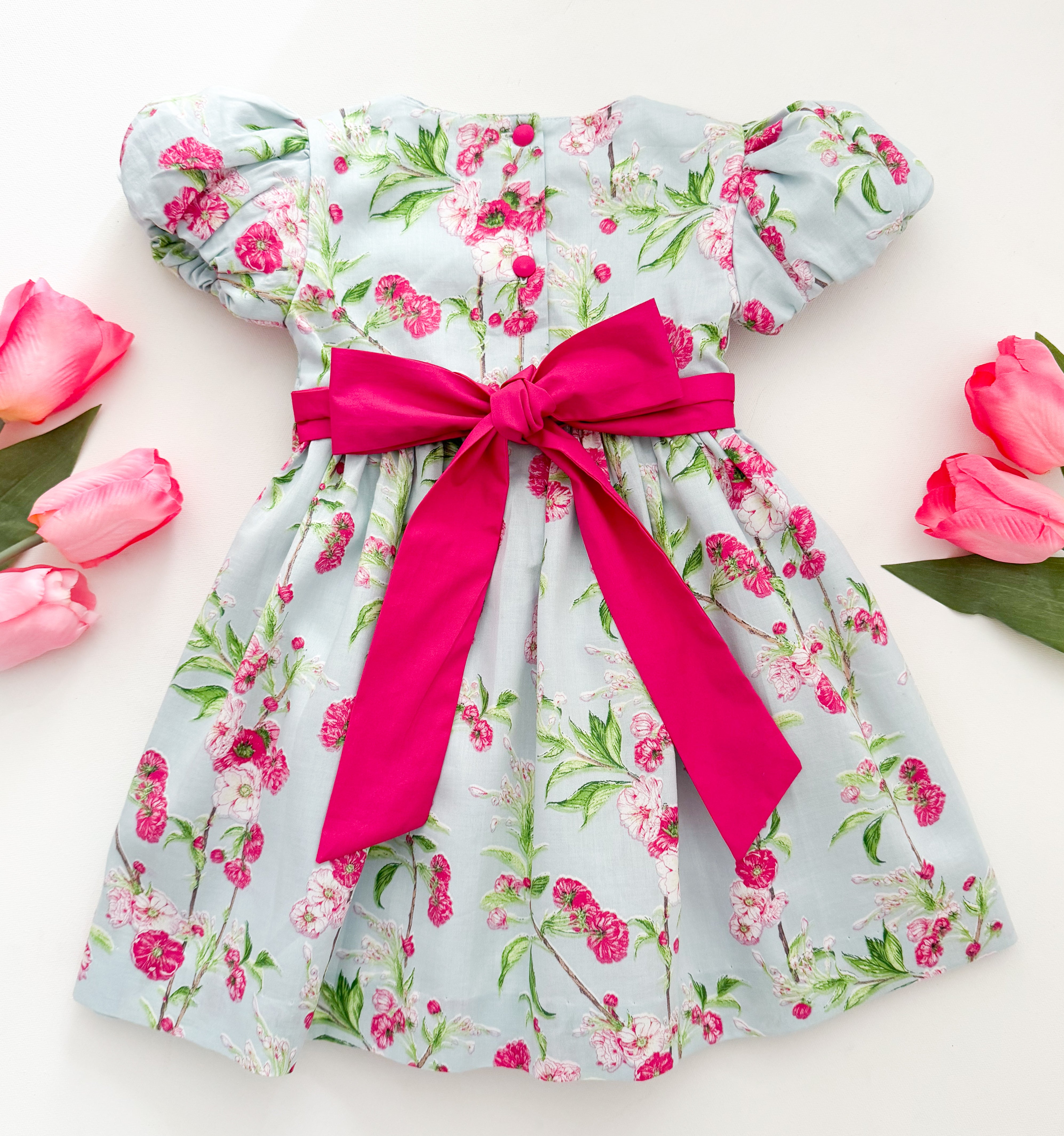 The hand smocked BELLA dress - Floral