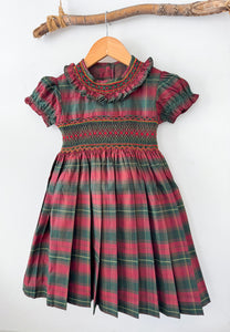 *SECONDS SALE* The hand smocked ALANIS dress - Holidays Edition