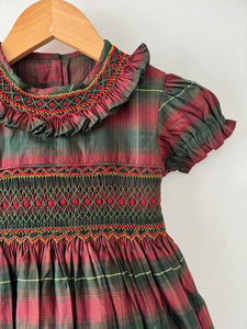 *SECONDS SALE* The hand smocked ALANIS dress - Holidays Edition