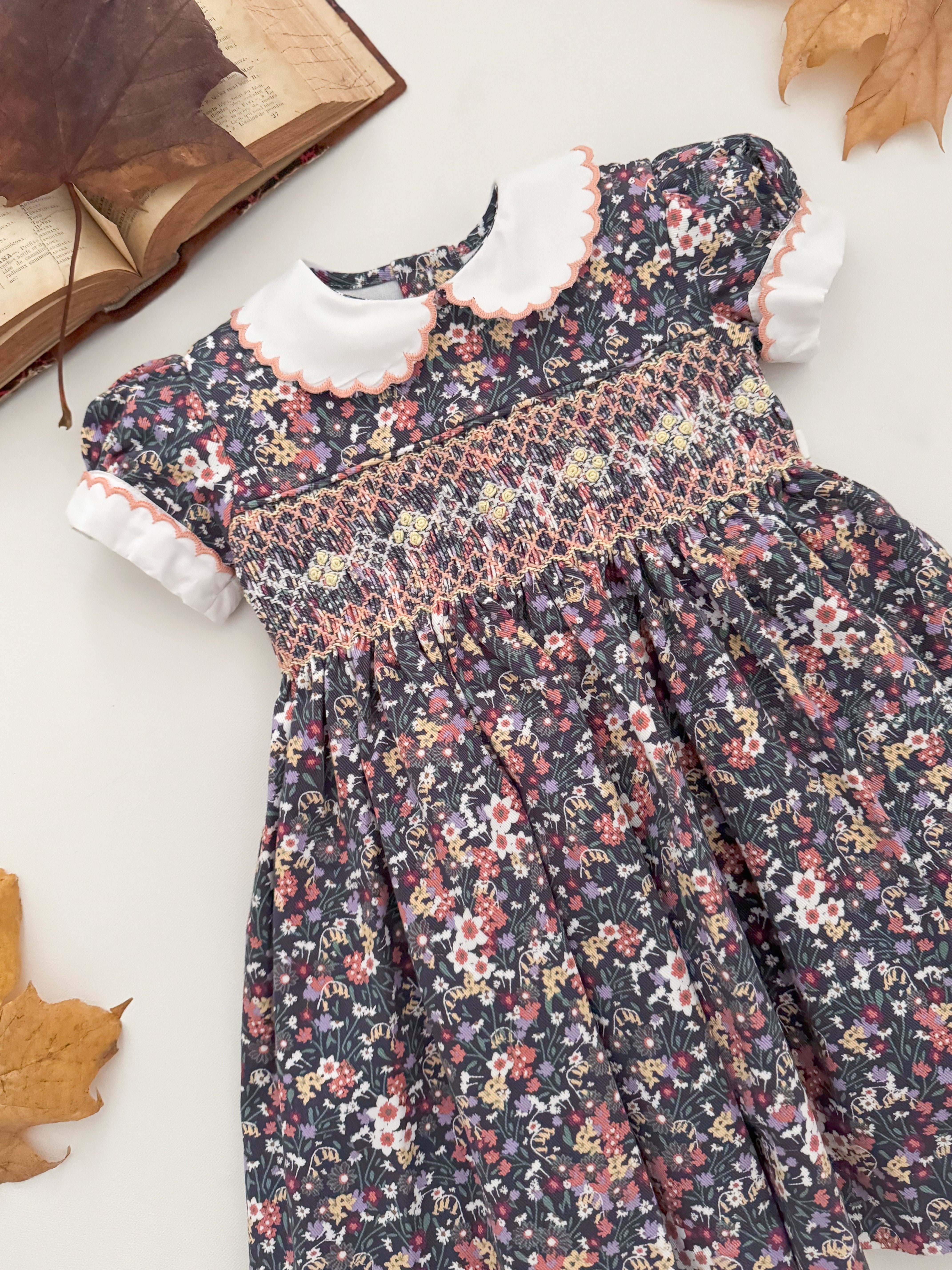 The hand smocked ASTRID dress - Floral