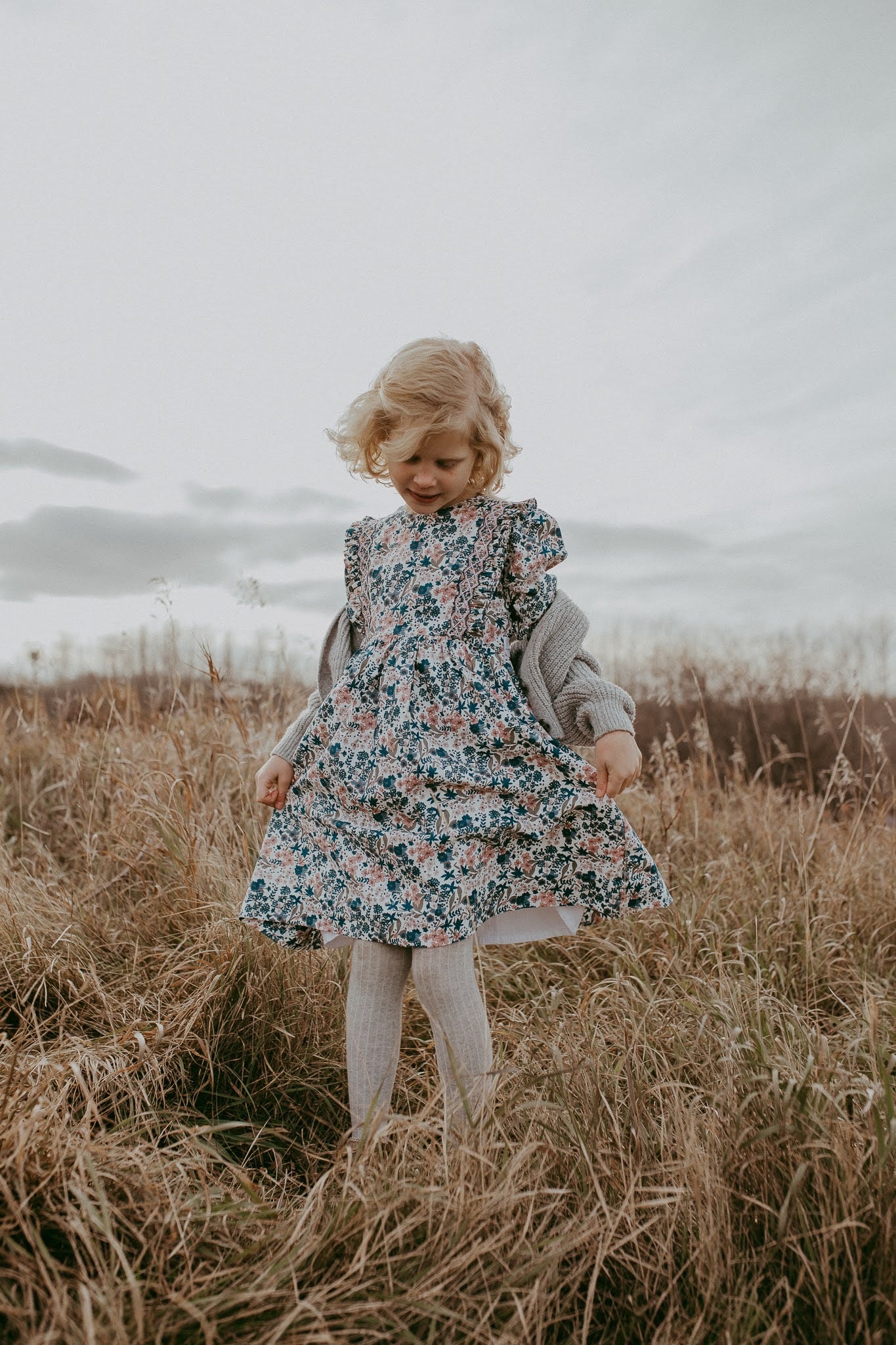 The hand smocked JANE dress - Floral