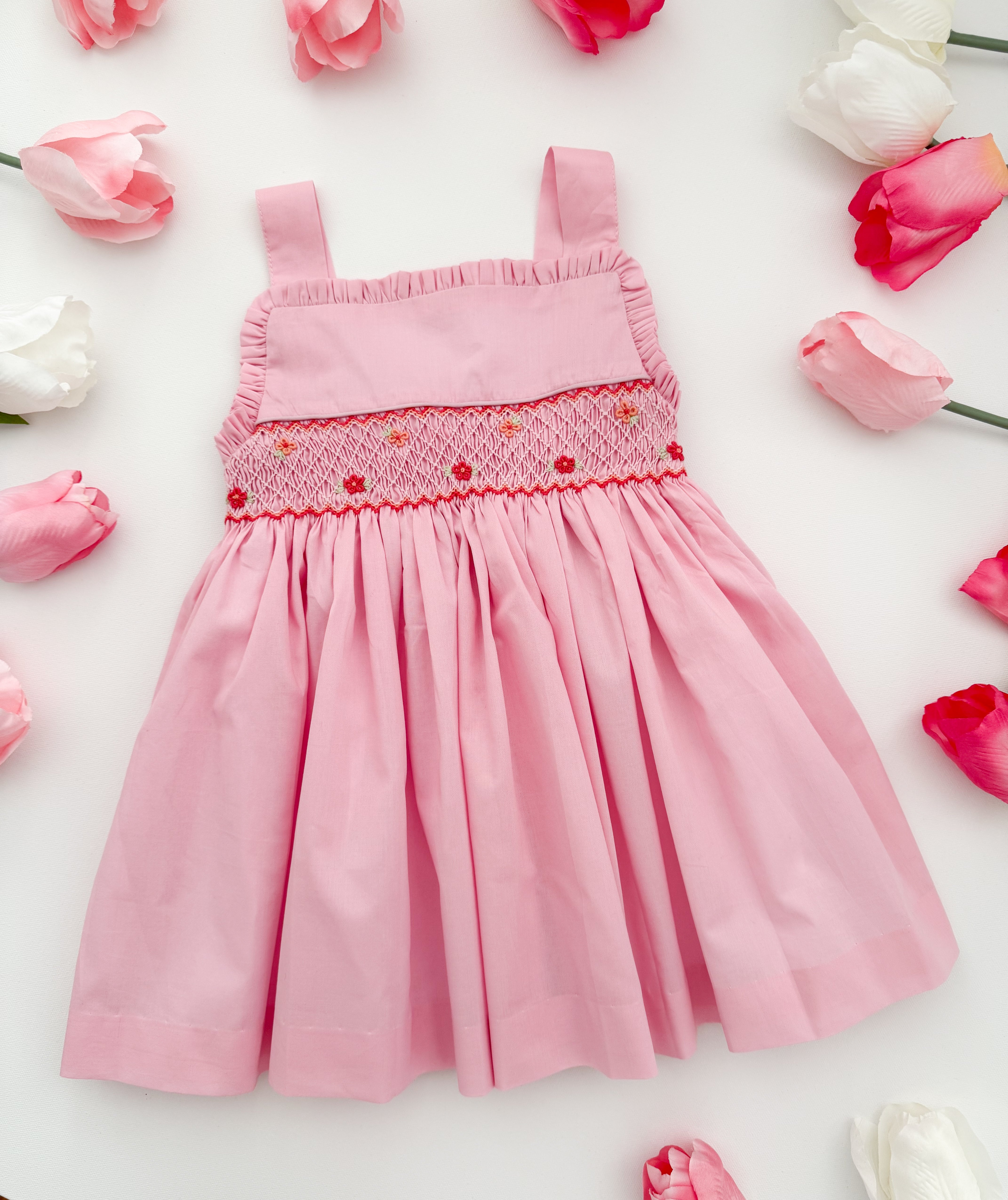 The hand smocked IMA dress - PINK