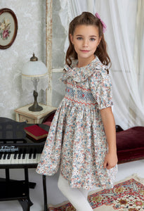 ** SECONDS SALE ** The hand smocked GABRIELLA dress - Floral