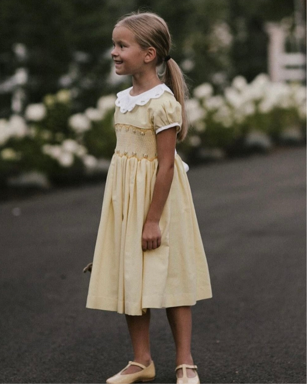 The hand smocked GRACE dress - in yellow