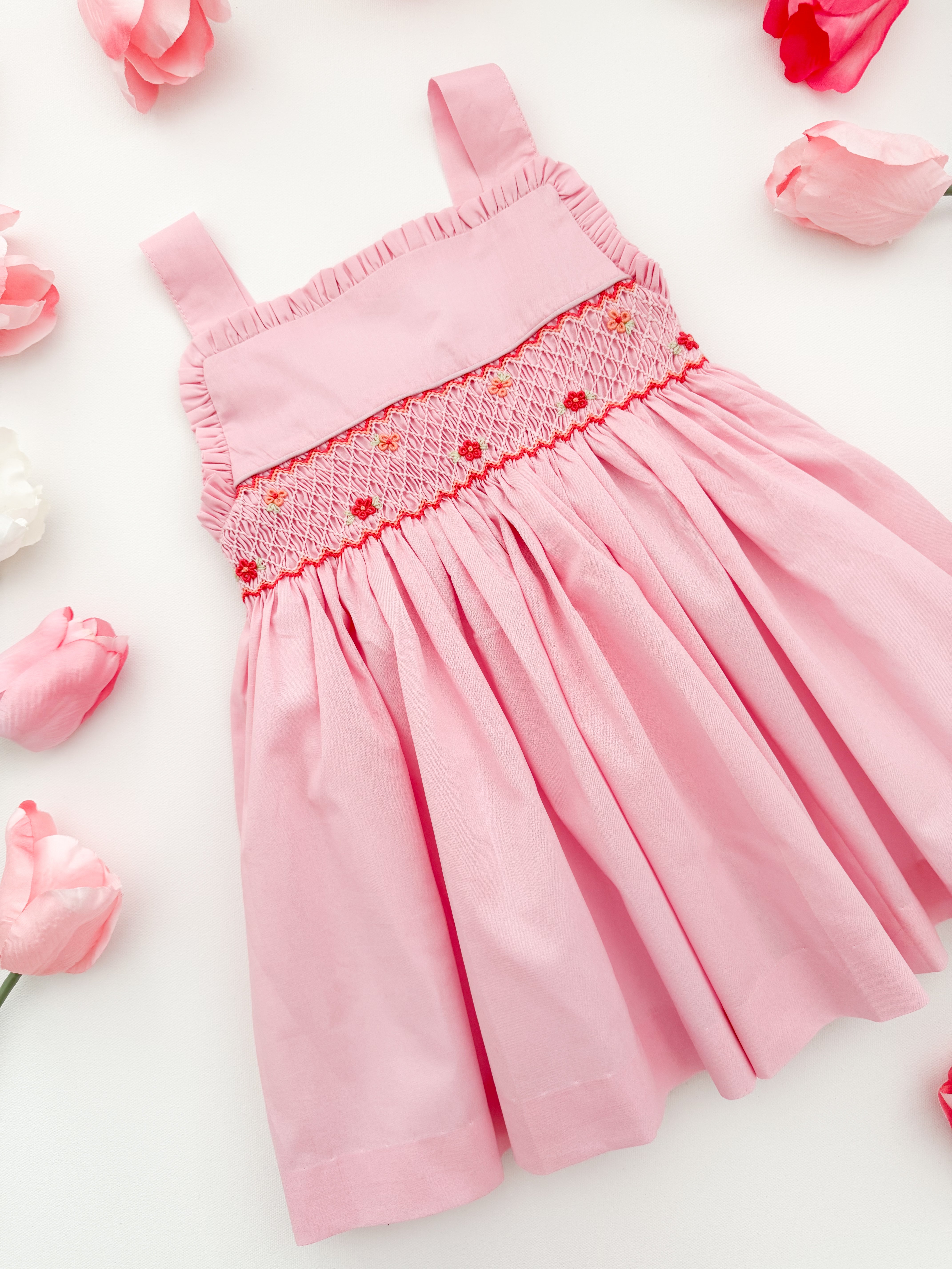 The hand smocked IMA dress - PINK