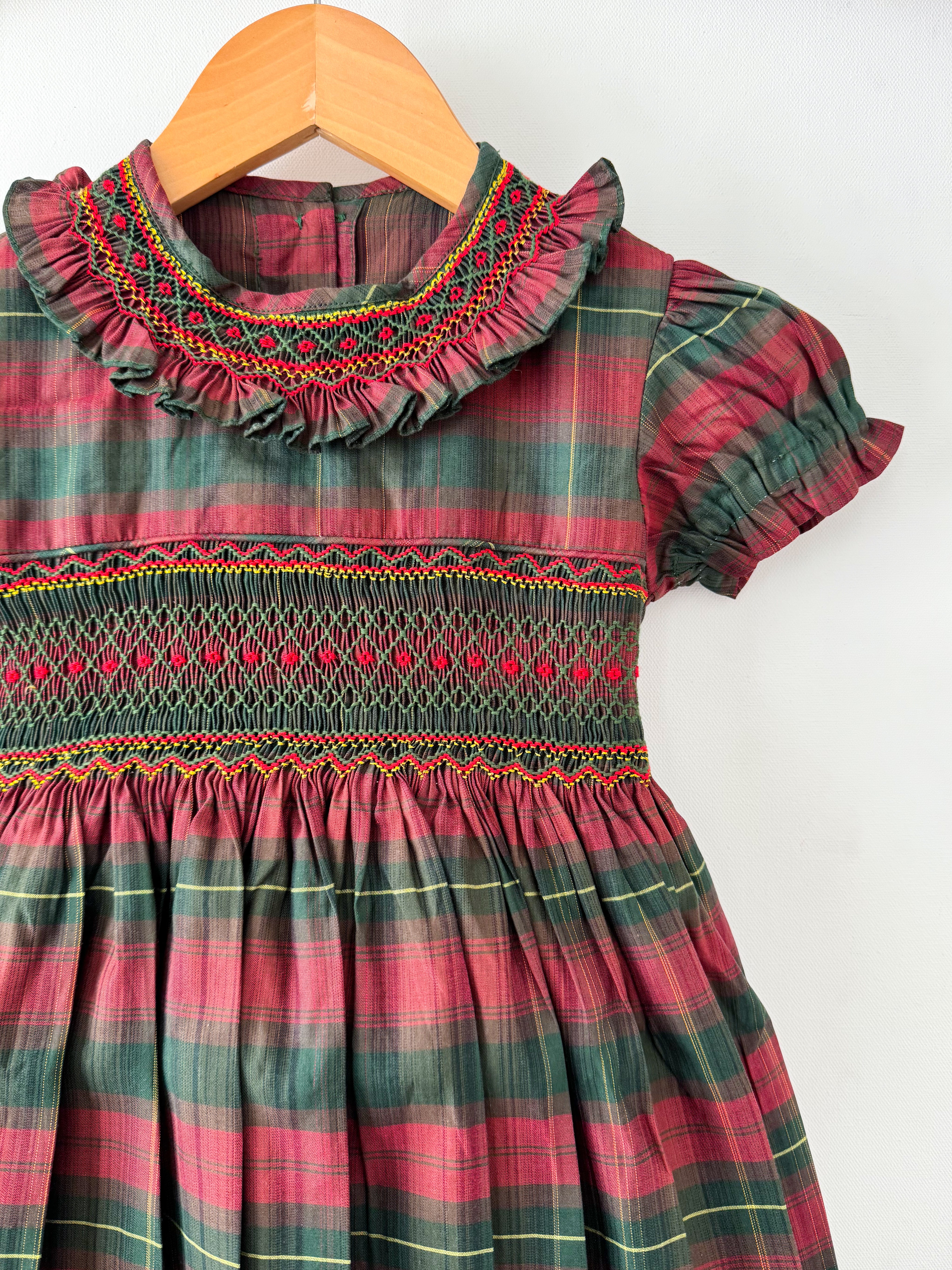 *SECONDS SALE* The hand smocked ALANIS dress - Holidays Edition