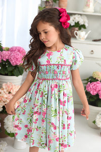 The hand smocked BELLA dress - Floral