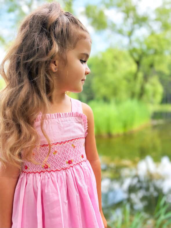 The hand smocked IMA dress - PINK