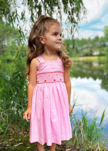 The hand smocked IMA dress - PINK