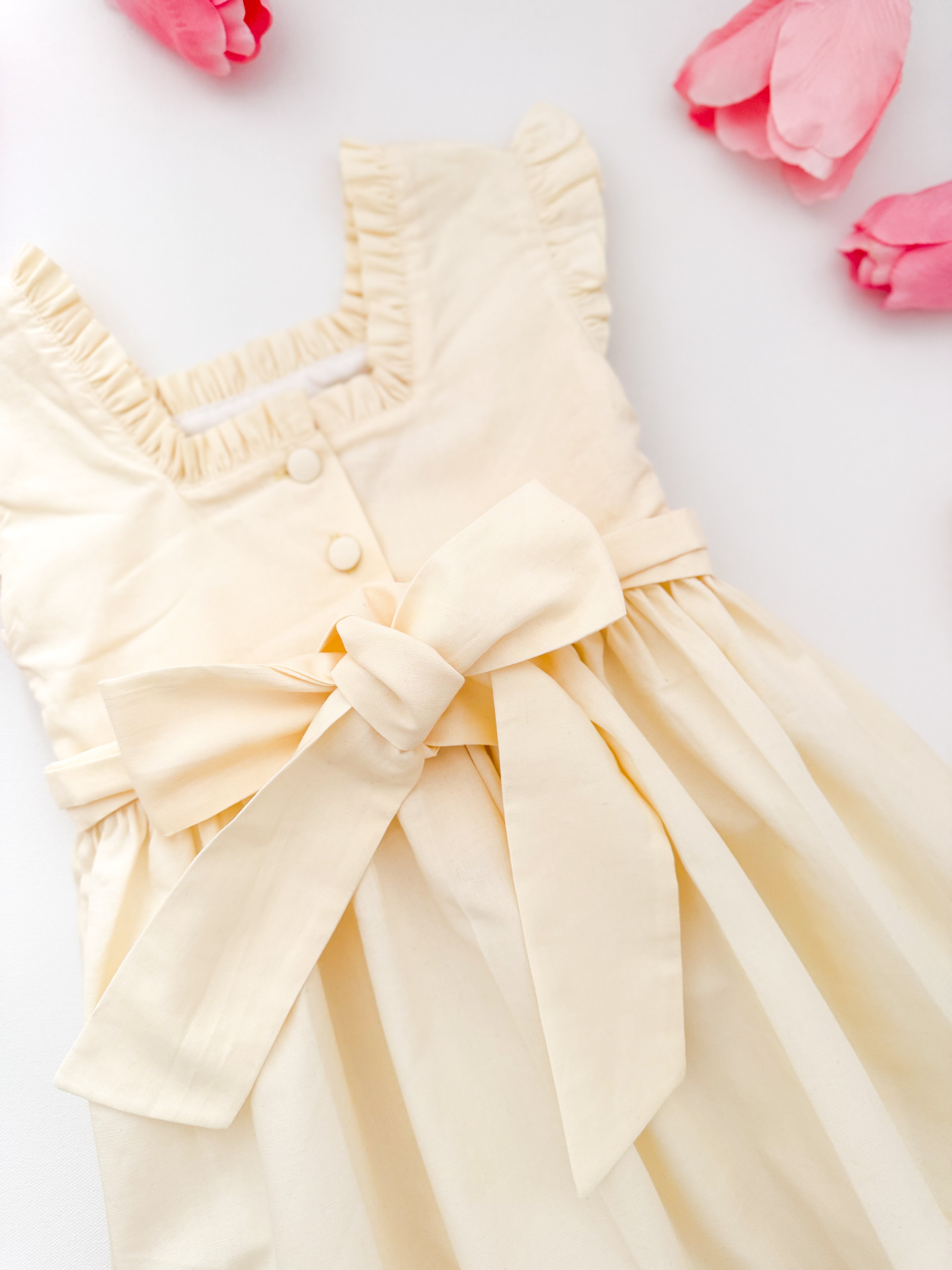 The hand smocked MAËVA dress - Ivory