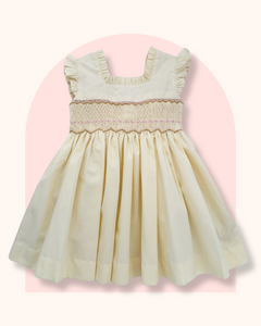 The hand smocked MAËVA dress - Ivory