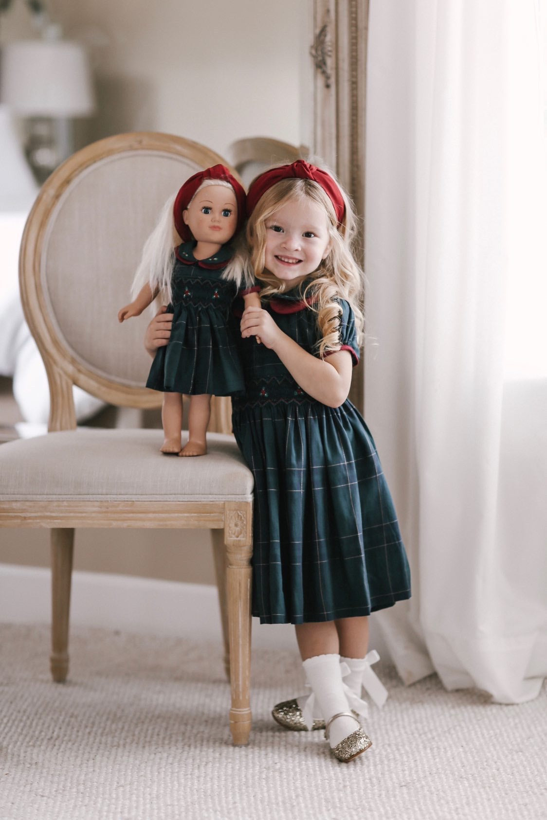 *SECONDS SALE* The hand smocked ELENA dress - GREEN