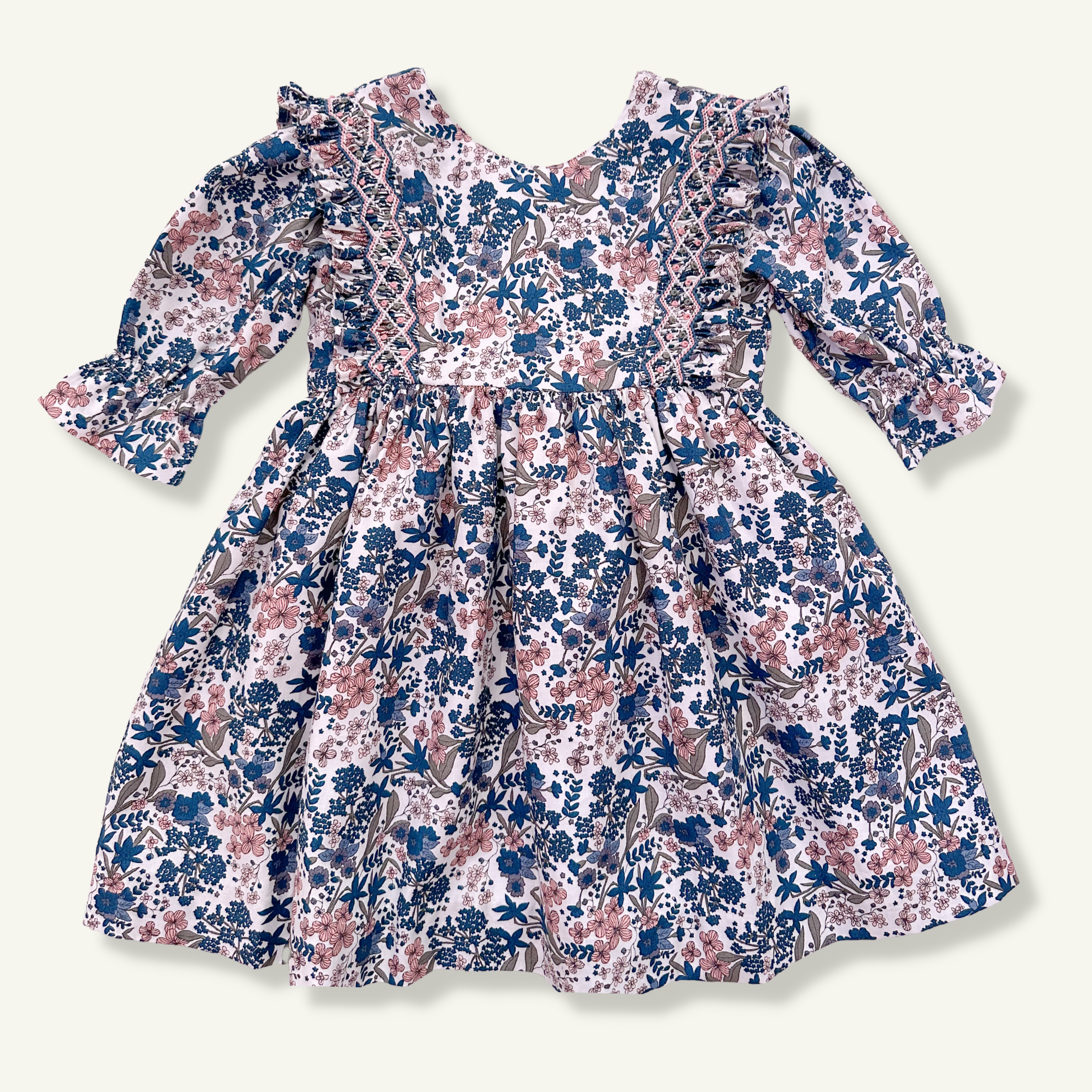 The hand smocked JANE dress - Floral