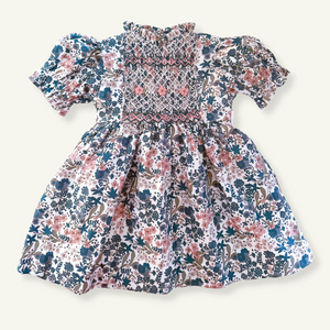 The hand smocked ROMANE dress - Floral