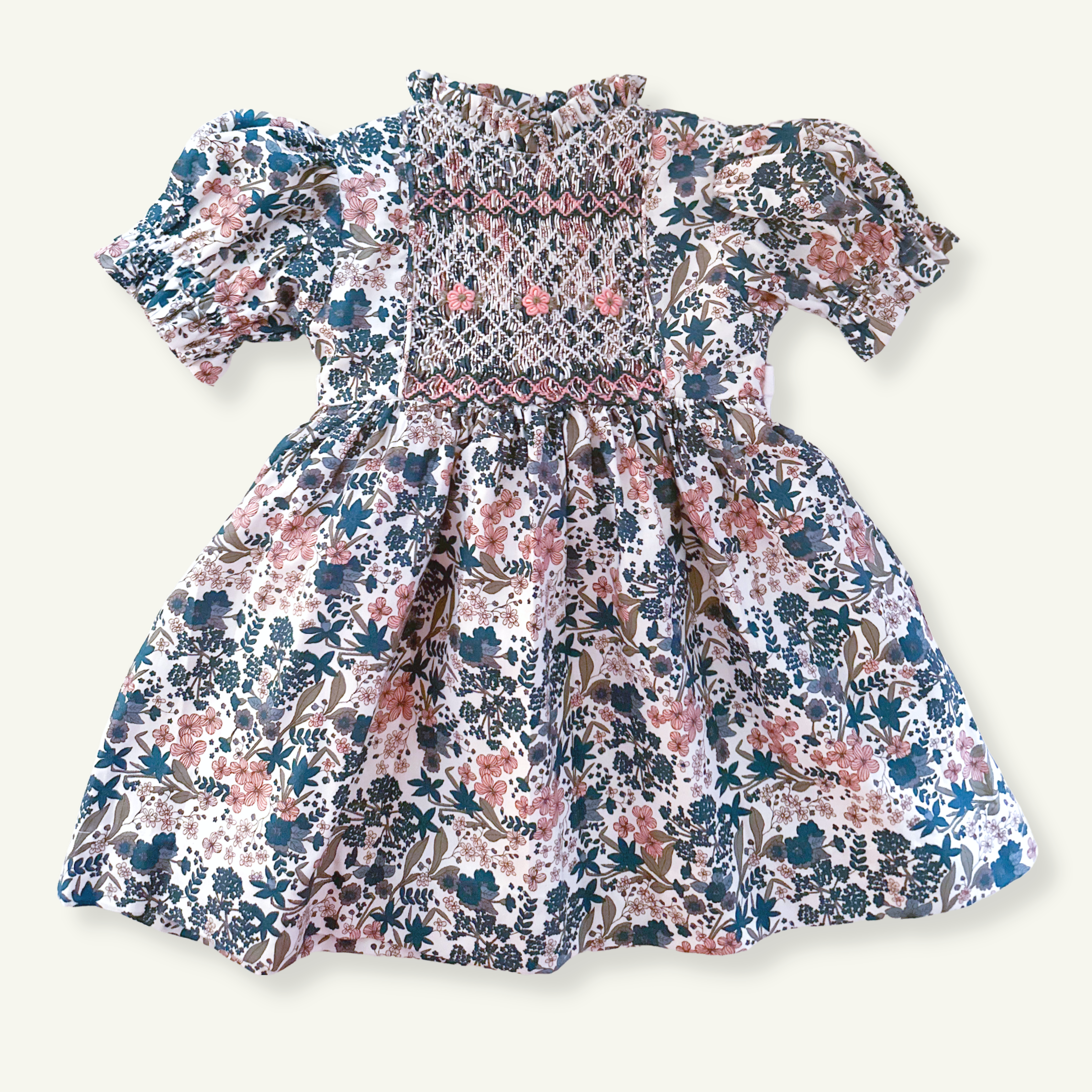 ** SECONDS SALE ** The hand smocked ROMANE dress - Floral