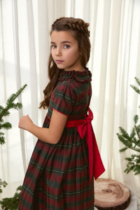 The hand smocked AMANDA dress - Holidays Edition