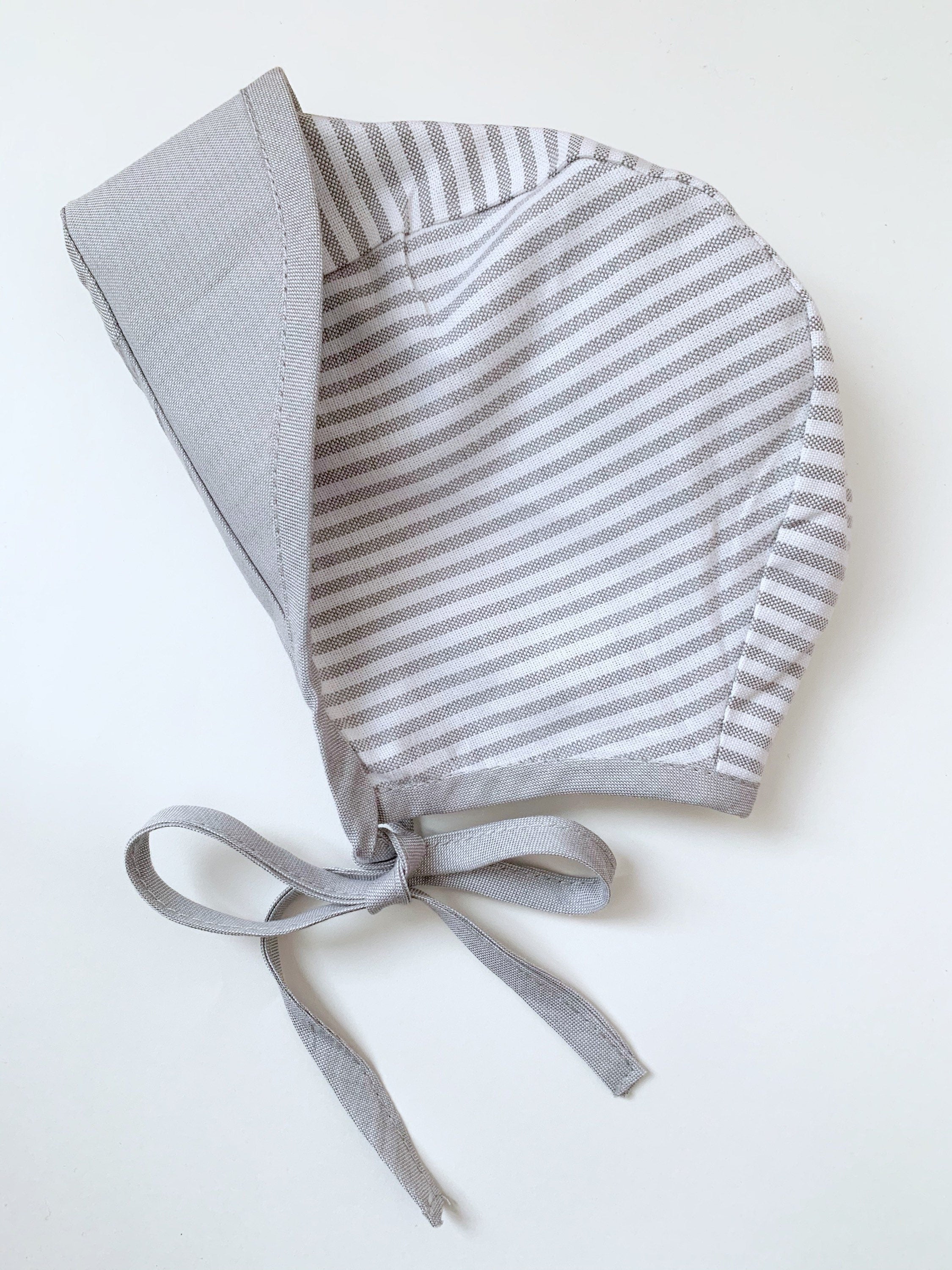 ** SECONDS SALE ** Cotton Bonnet - Grey (Unisex)