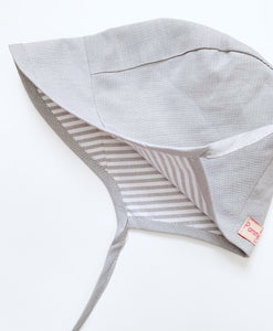 ** SECONDS SALE ** Cotton Bonnet - Grey (Unisex)