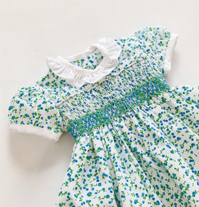 ** SECONDS SALE** Hand smocked doll dress - SIENNA