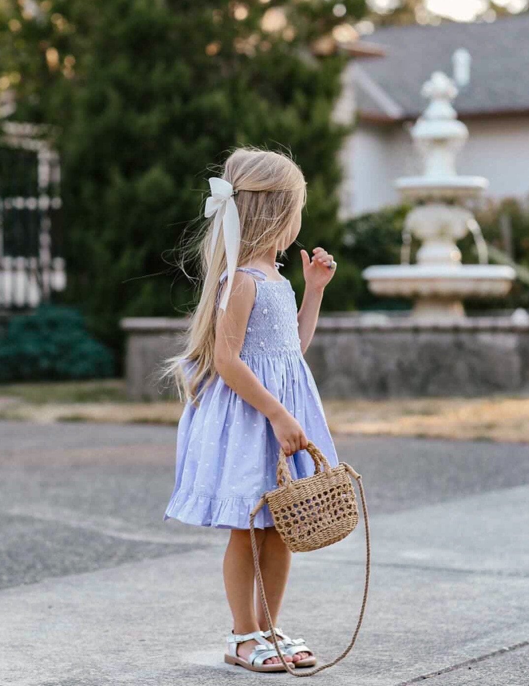 ** SECONDS SALE ** The hand smocked AVA dress (Sample)