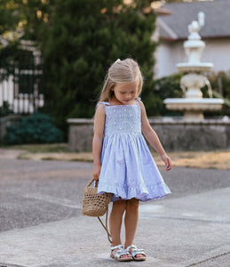 ** SECONDS SALE ** The hand smocked AVA dress (Sample)