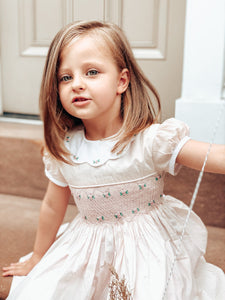 ** SECONDS SALE ** The hand smocked GRACE dress - Light pink (Sample)