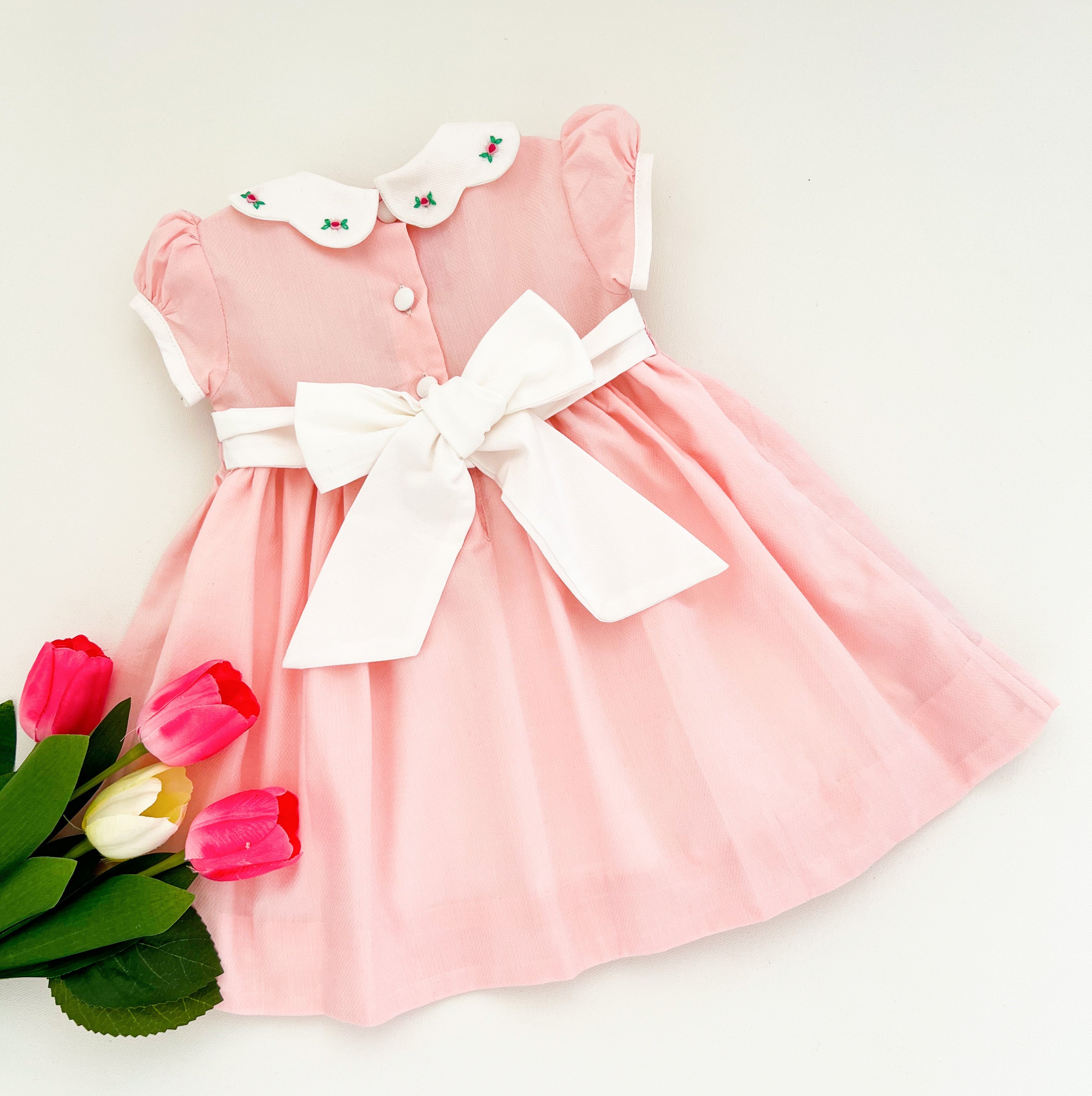 ** SECONDS SALE** The hand smocked GRACE dress - Pink