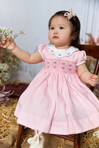 ** SECONDS SALE** The hand smocked GRACE dress - Pink