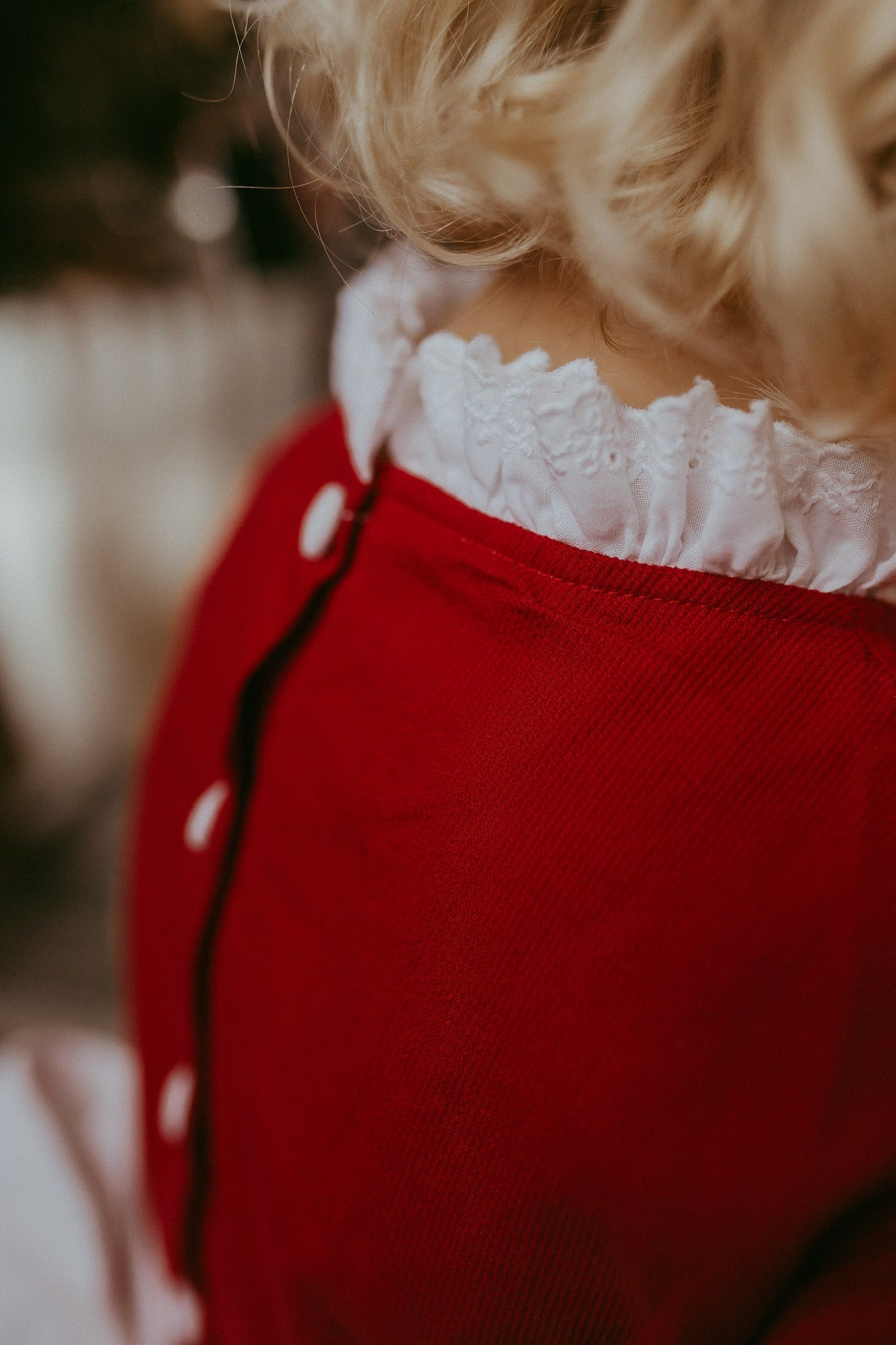 ** SECONDS SALE ** The hand smocked LUDIVINE dress - Red