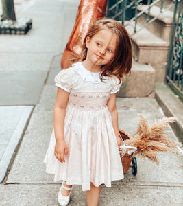 The hand smocked GRACE dress - in yellow