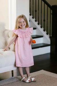 The hand smocked CLARA dress - in pink