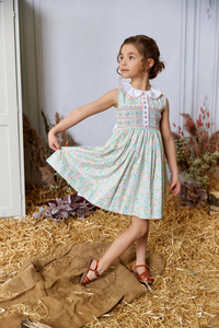 ** SOLD OUT ** The hand smocked FLORENCE dress - Floral