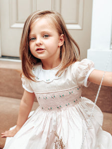 The hand smocked GRACE dress - in light pink