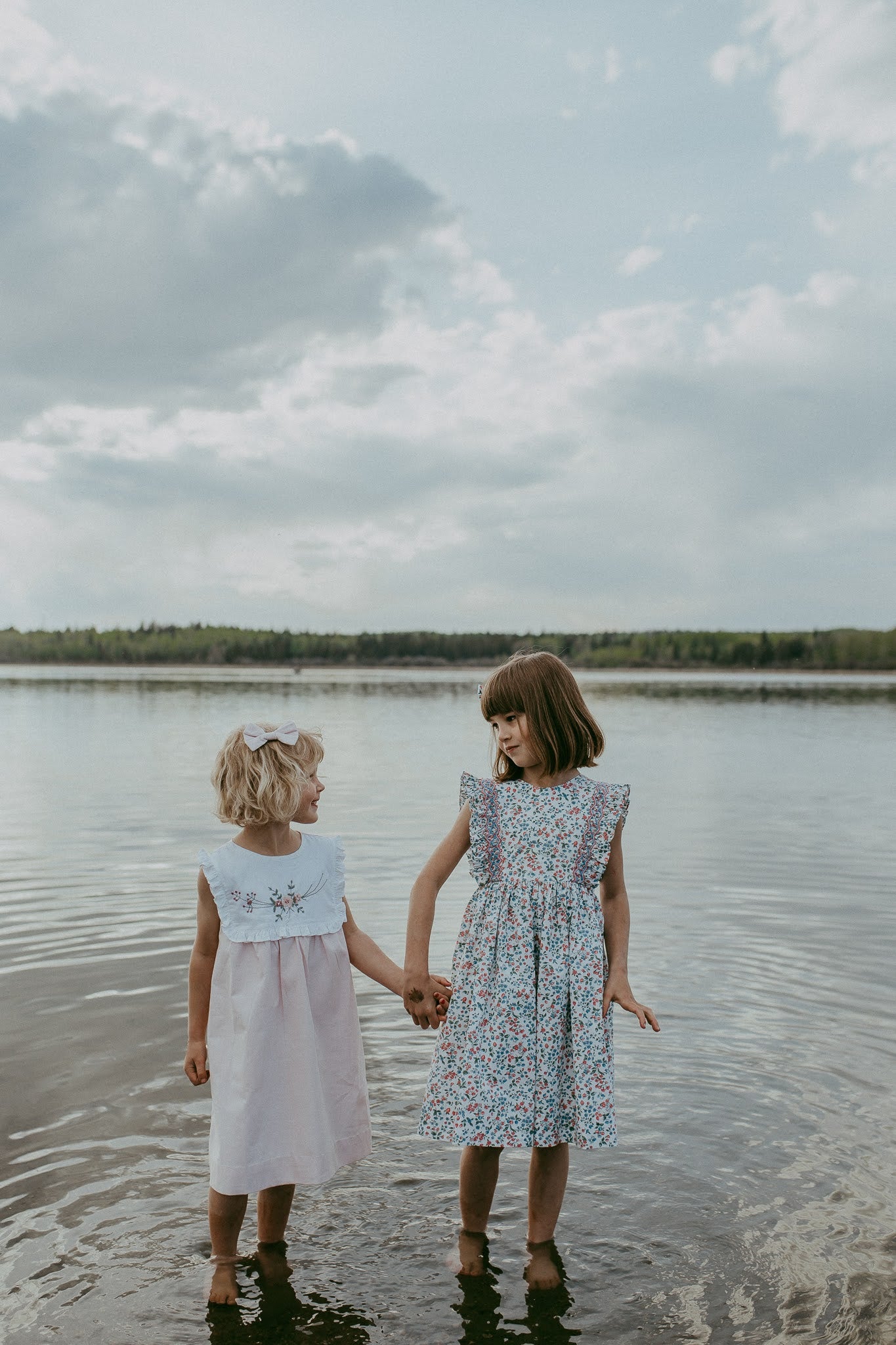 *SECONDS SALE* The hand embroidered ALICIA dress - in light pink