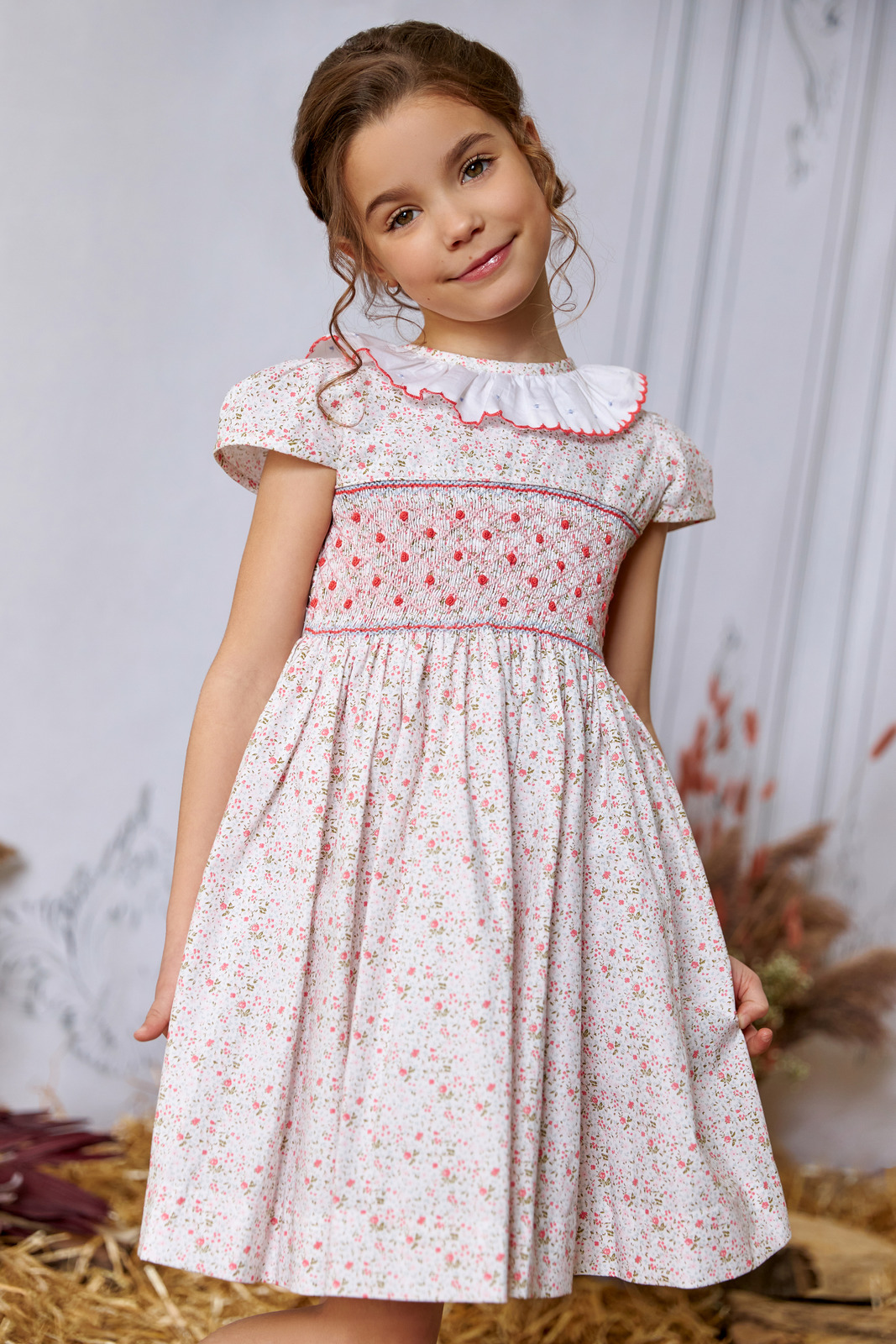 The hand smocked DALIA dress - Floral