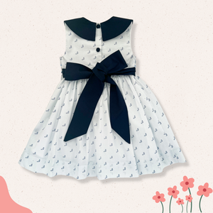 The hand smocked TESSA dress - Sailor