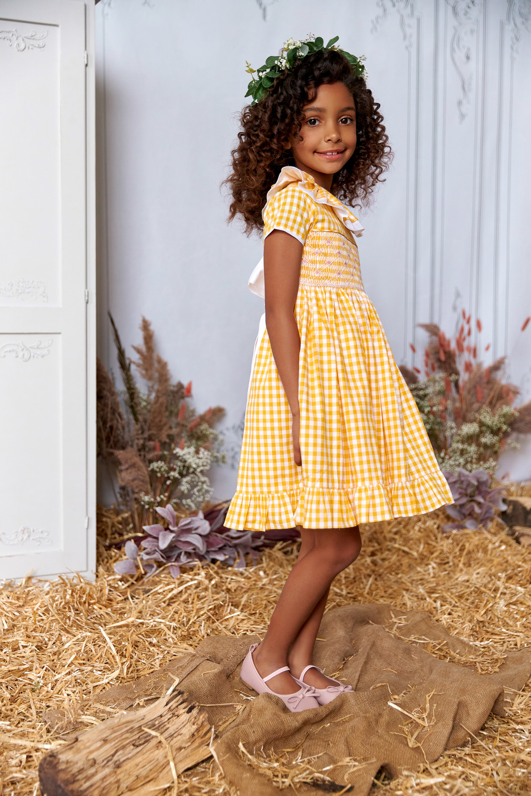Next yellow gingham dress best sale